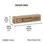 Cuchillo con sierra para asado 5' mango de madera, PRETUL 6