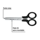 Tijera 4-1/2' escolar, punta roma, acero inoxidable, PRETUL 2