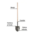 Pala redonda mango largo 44', PRETUL 2
