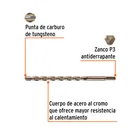 Broca para concreto de 3/4 x 12', TRUPER 2