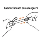 Mini bomba manual para bicicleta, abatible, 75 PSI, TRUPER 2