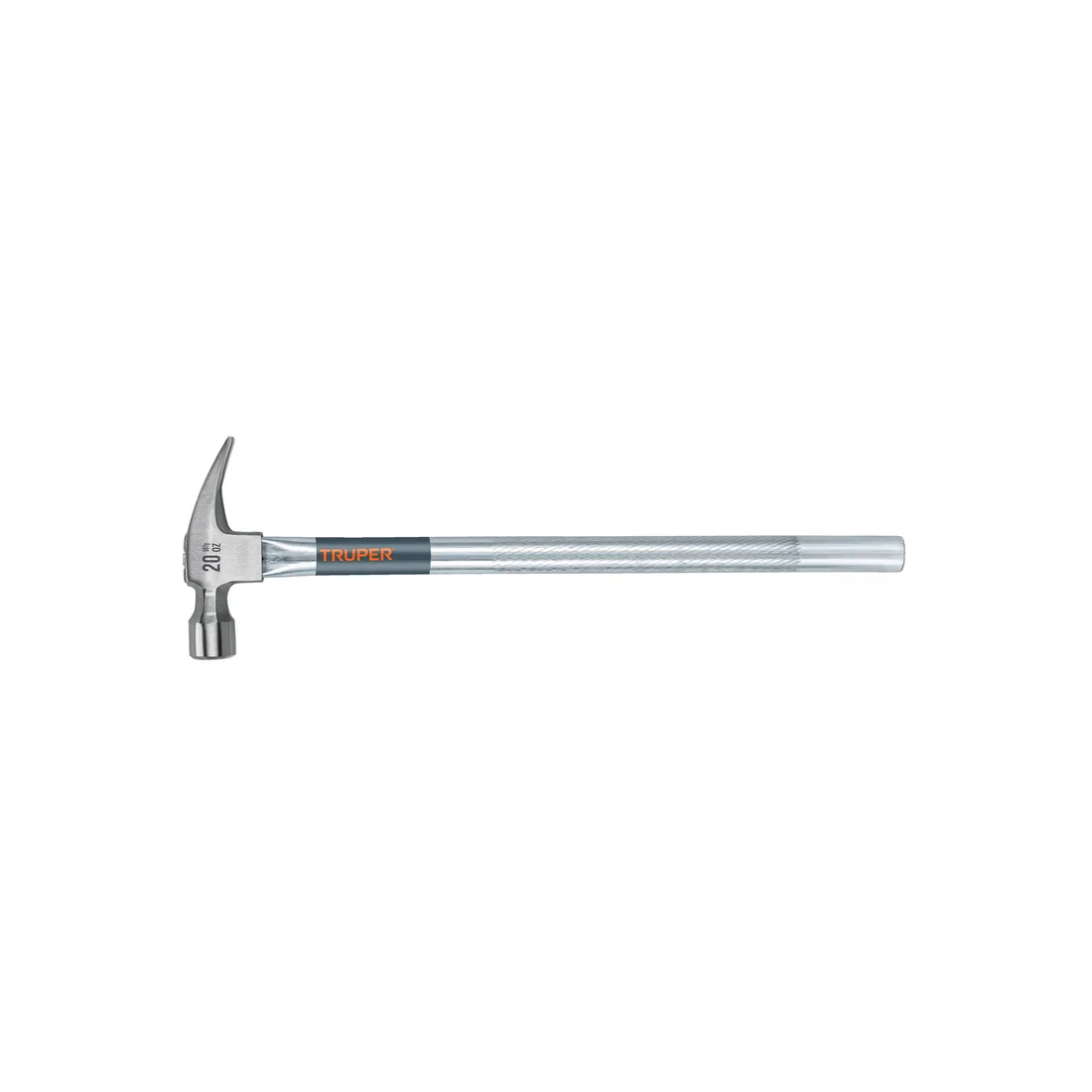 Martillo tubular pulido 20 oz alojamiento imantado uña recta