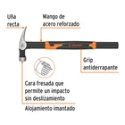 Martillo tubular para cimbra 16 oz uña recta, mango acero 2