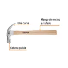 Martillo pulido, 20 oz, uña curva, mango madera, TRUPER 2