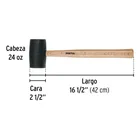 Mazo de hule, 24 oz, PRETUL 3