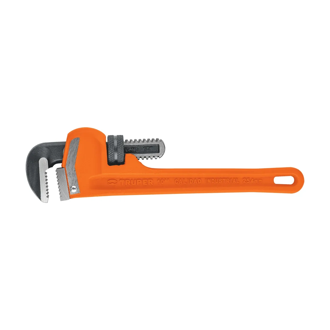 Llave stilson 10' cuerpo robusto de hierro dúctil, TRUPER