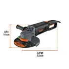 Esmeriladora angular 9', 2100W, TRUPER INDUSTRIAL 2