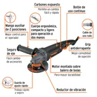Esmeriladora angular 4-1/2', 950W, TRUPER INDUSTRIAL 3