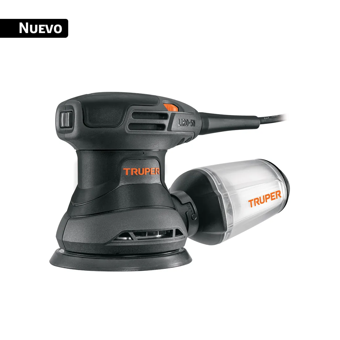 Lijadora roto orbital 5', 260W, TRUPER INDUSTRIAL