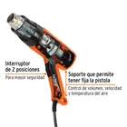 Pistola de calor 1500W, TRUPER PRO 2