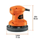 Pulidora roto-orbital compacta 6', 45W, TRUPER PRO 2