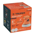 Pulidora roto-orbital compacta 6', 45W, TRUPER PRO 3