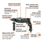 Rotomartillo/destornillador 1/2', 1200W, TRUPER INDUSTRIAL 4