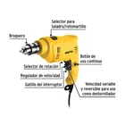 Rotomartillo/destornillador 3/8', 550W, PRETUL 3