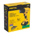 Taladro/destornillador 3/8', 12V, 1 batería 2Ah, PRETUL 5