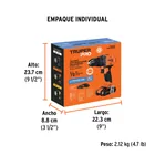 Taladro/destornillador 1/2', 20V, 1 batería 2Ah, TRUPER PRO 5