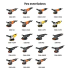 Llave de repuesto ajustable para esmeriladoras 4 1/2', 7',9' 4