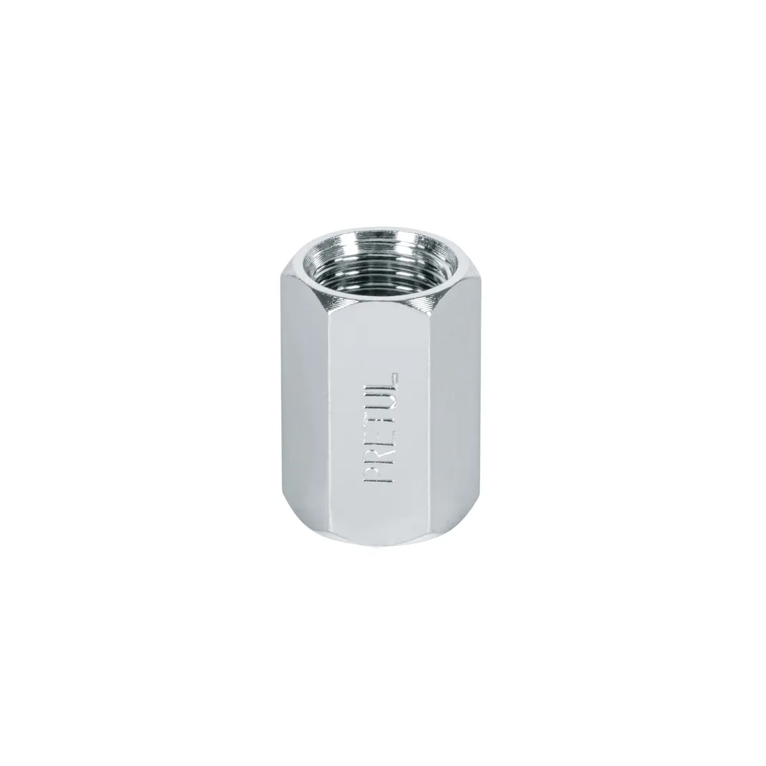 Cople de acero, hembra-hembra, cuerda 1/4' NPT, PRETUL