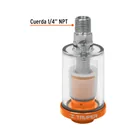 Filtro separador de agua y aceite, cuerda 1/4' NPT, TRUPER 2