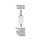 Filtro separador de agua y aceite, cuerda 1/4' NPT, TRUPER 3