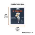 Cabeza infladora llantas con clip, hembra, 1/4' NPT, TRUPER 4