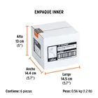 Cabeza infladora llantas con clip, hembra, 1/4' NPT, TRUPER 5