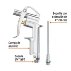 Pistola de aluminio para sopletear, boquilla ext 4',TRUPER 2
