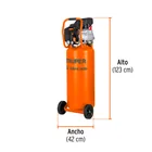 Compresor lubricado, 80L, 3-1/2HP, vertical, 127V, TRUPER 2