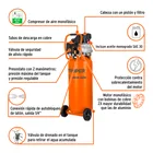 Compresor lubricado, 80L, 3-1/2HP, vertical, 127V, TRUPER 4