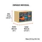 Compresor lubricado, de banda, 60L, hor, 4HP, 127V, TRUPER 6