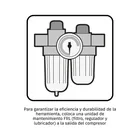 Llave (pistola) de impacto neumática 1/2', ind, TRUPER 4