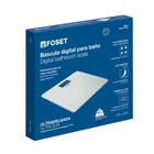 Báscula digital para baño 180 kg, blanca, FOSET 4