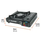 Estufilla portátil para gas, encendido electrónico, TRUPER 3