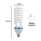Lámpara espiral T5 65 W alta potencia luz de día, caja 3