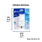 Lámpara triple T3 9 W luz de día en blíster, VOLTECK 5
