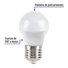 Pack 4 focos LED 10W (75W) A19, 3000K cálida, 950 lm, BASIC 2
