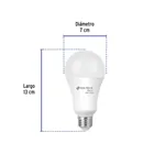 Foco LED 16W (100W) A22, 3000K blanca cálida, 1550 lm, BASIC 3
