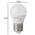 Pack 4 focos LED 3W (25W) G45, 6500K fría, 270 lm, BASIC 3