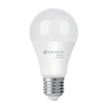 Foco LED 10W (75W) A19, 3000K blanca cálida, 950 lm, BASIC