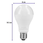 Pack 4 focos LED 18W (125W) A25, 6500K blanca fría, 1900 lm 3