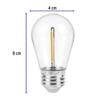 Foco LED filamento 1 W, S14, 2200K luz ambar, E26, VOLTECK 3