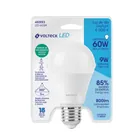 Foco LED 9W (60W) A19, sensor de movimiento, 6500K, VOLTECK 4
