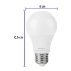 Foco LED 9W (60W) A19 6500K blanca fría, atenuable, VOLTECK 3