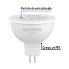 Foco LED MR16 GU5.3 6W (40W) 6500 K luz blanca fría, VOLTECK 2