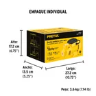 Bomba periférica 1/2HP, altura máx 20m, uso agrícola, PRETUL 8