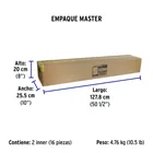 Tubo LED T8 18W G13, 6500K blanca fría, opalino, BASIC 6