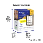 Arbotante LED exterior 15 W 3000K, 18x22 cm, VOLTECK 7