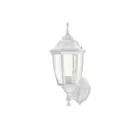 Arbotante tipo farol tradicional soportado p/exterior blanco 1