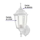 Arbotante tipo farol tradicional soportado p/exterior blanco 2