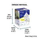Arbotante tipo farol tradicional soportado p/exterior blanco 7